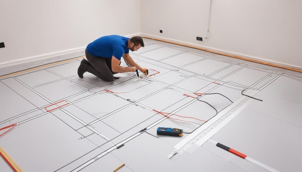 underfloor heating installation