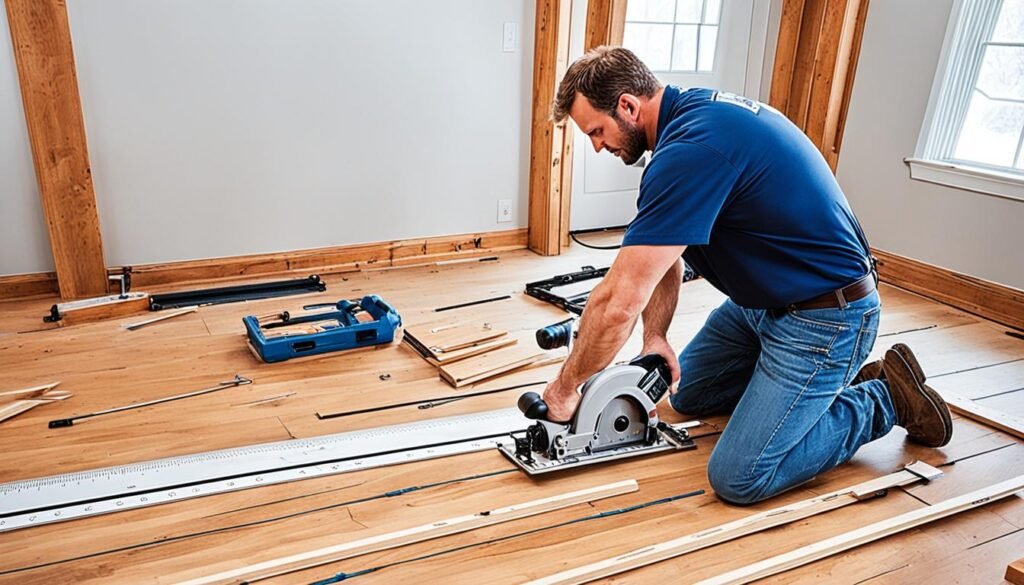 hardwood flooring installation